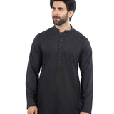 Valuable Men's Slim Fit Kurta Shalwar Suit - Black, Men's Shalwar Kameez, Chase Value, Chase Value