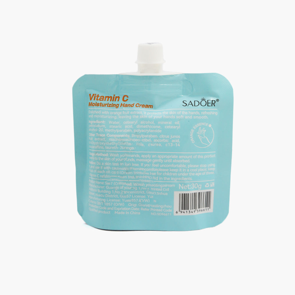 Sadoer Vitamin C Hand Cream, 30g, Creams & Lotions, Sadoer, Chase Value