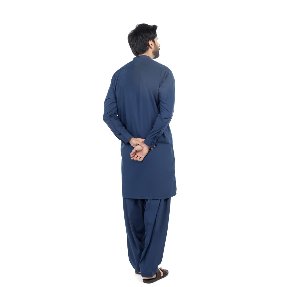 Eminent Men's Trim Fit Shalwar Suit - Navy Blue, Men's Shalwar Kameez, Eminent, Chase Value