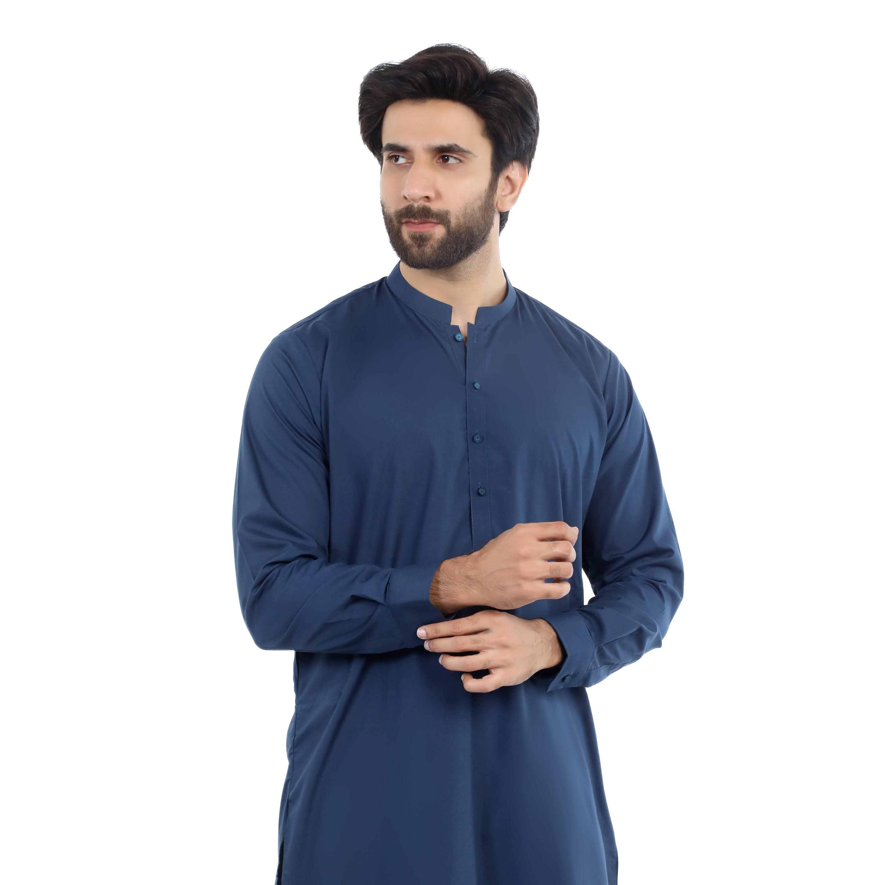 Eminent Men's Trim Fit Shalwar Suit - Navy Blue, Men's Shalwar Kameez, Eminent, Chase Value