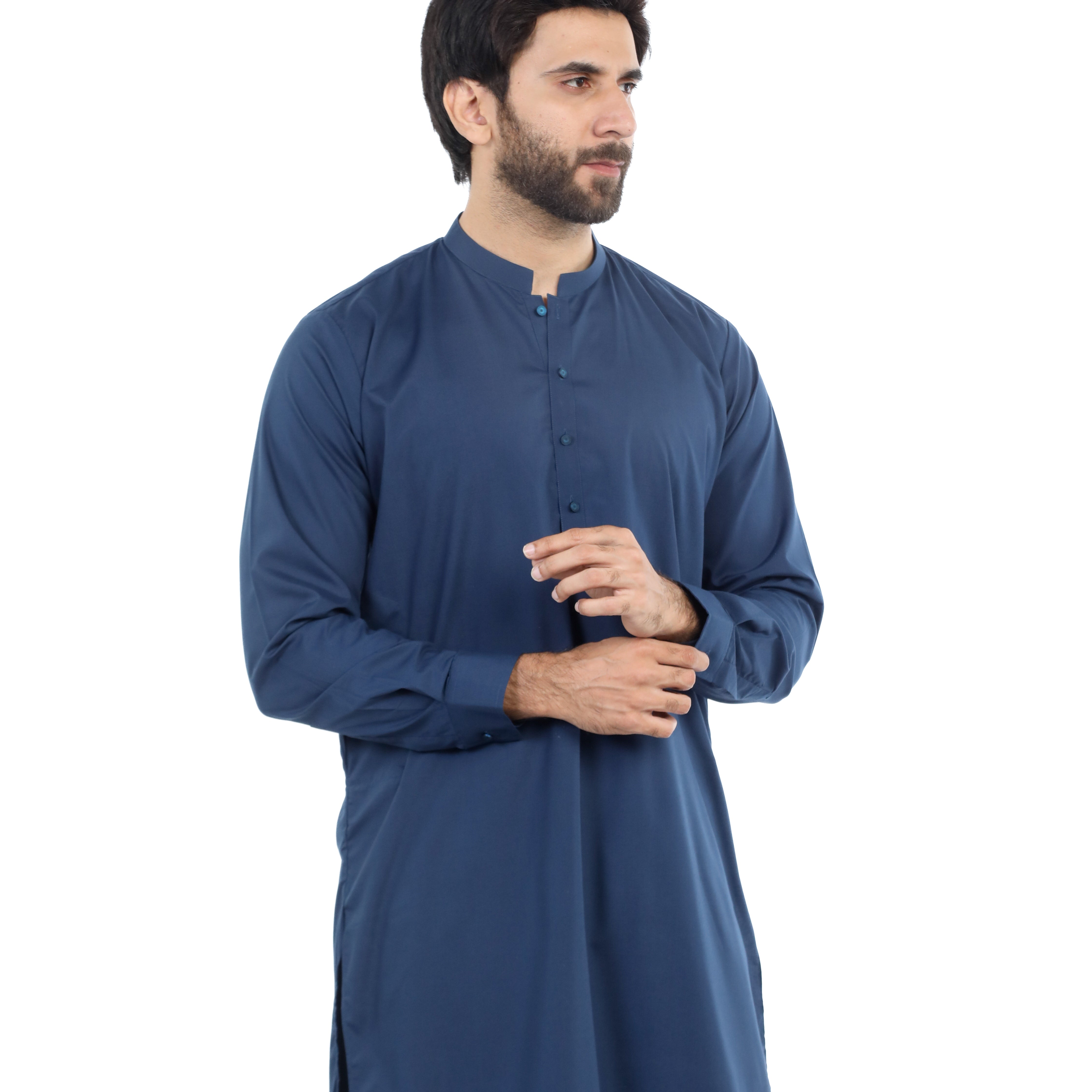 Eminent Men's Trim Fit Shalwar Suit - Navy Blue, Men's Shalwar Kameez, Eminent, Chase Value