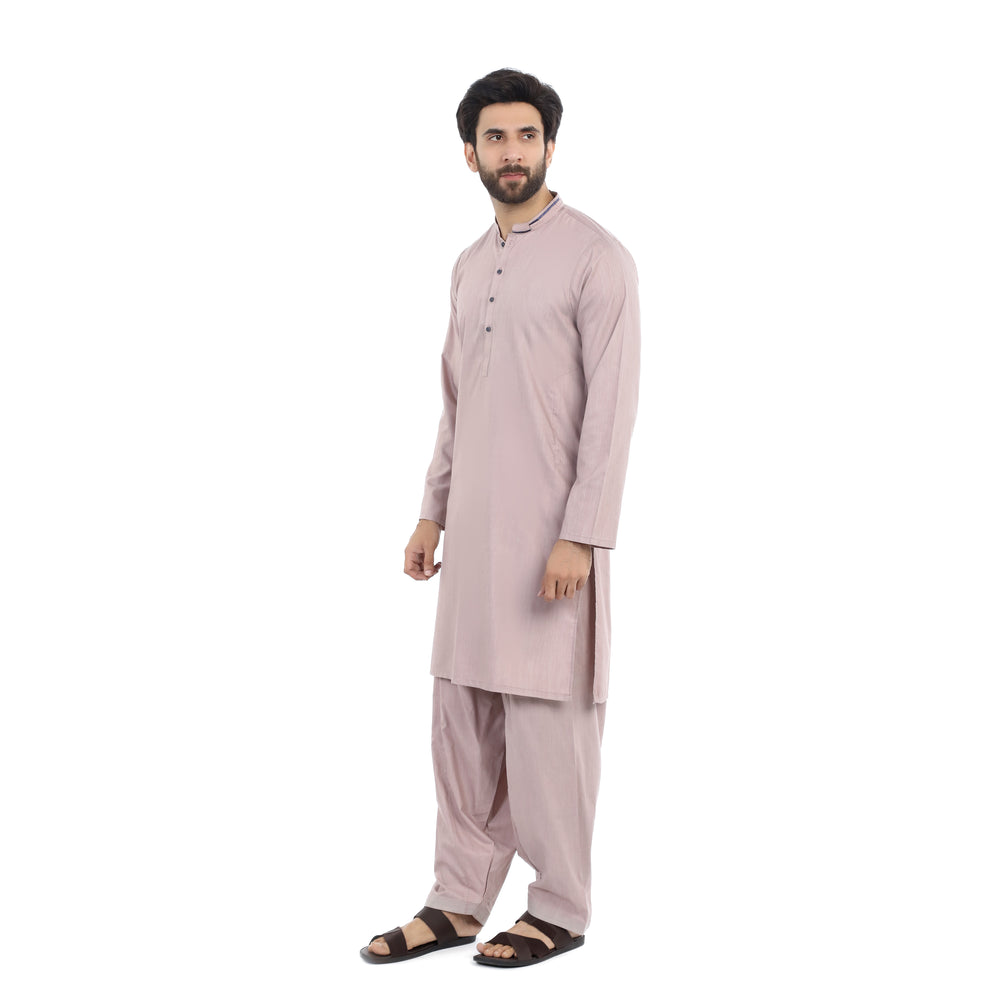 Men's Slim Fit Shalwar Suit - Coffee, Men's Shalwar Kameez, Chase Value, Chase Value