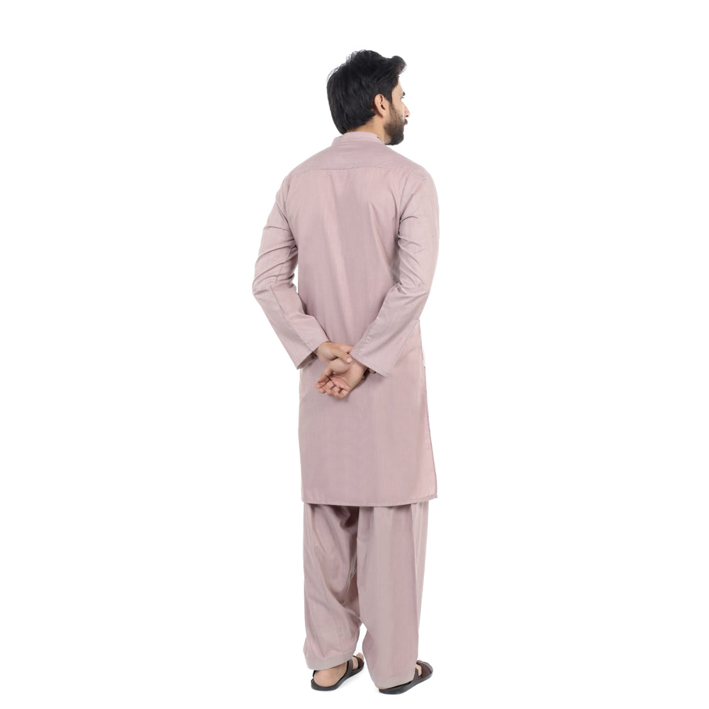 Men's Slim Fit Shalwar Suit - Coffee, Men's Shalwar Kameez, Chase Value, Chase Value