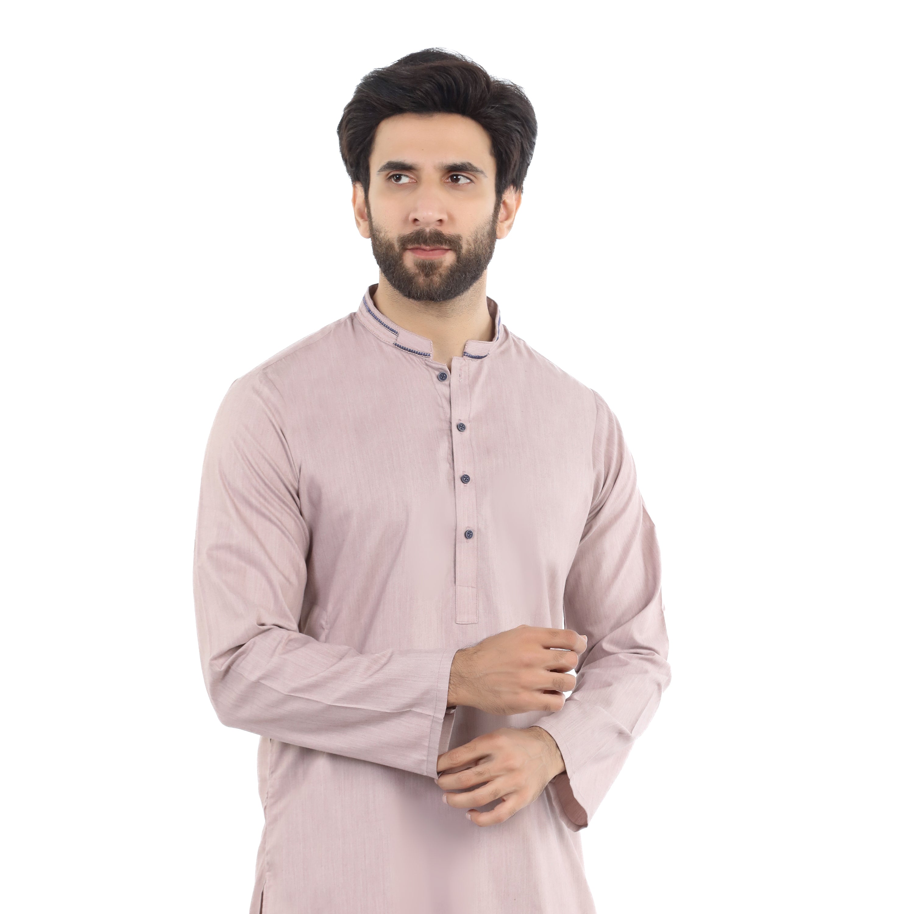 Men's Slim Fit Shalwar Suit - Coffee, Men's Shalwar Kameez, Chase Value, Chase Value