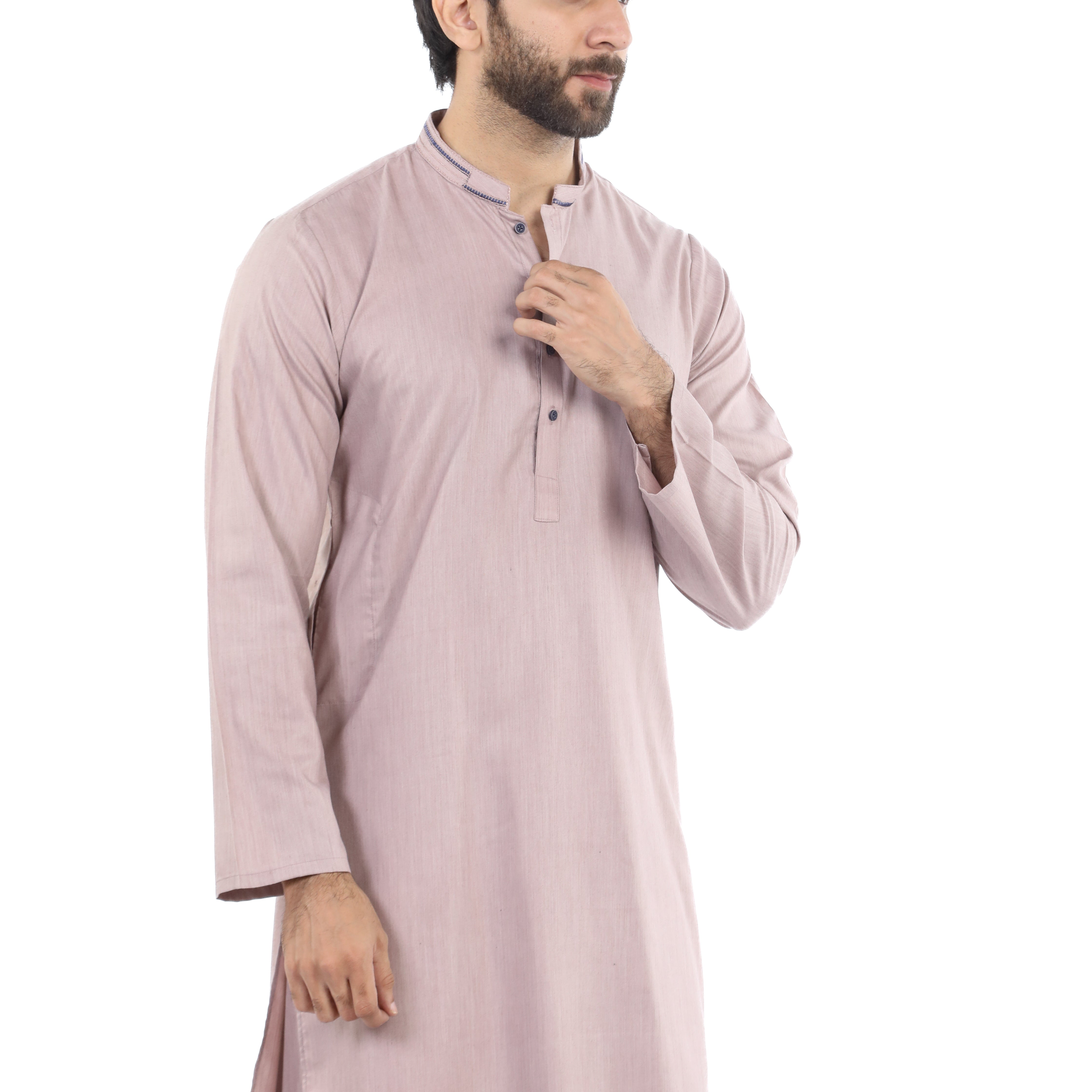 Men's Slim Fit Shalwar Suit - Coffee, Men's Shalwar Kameez, Chase Value, Chase Value