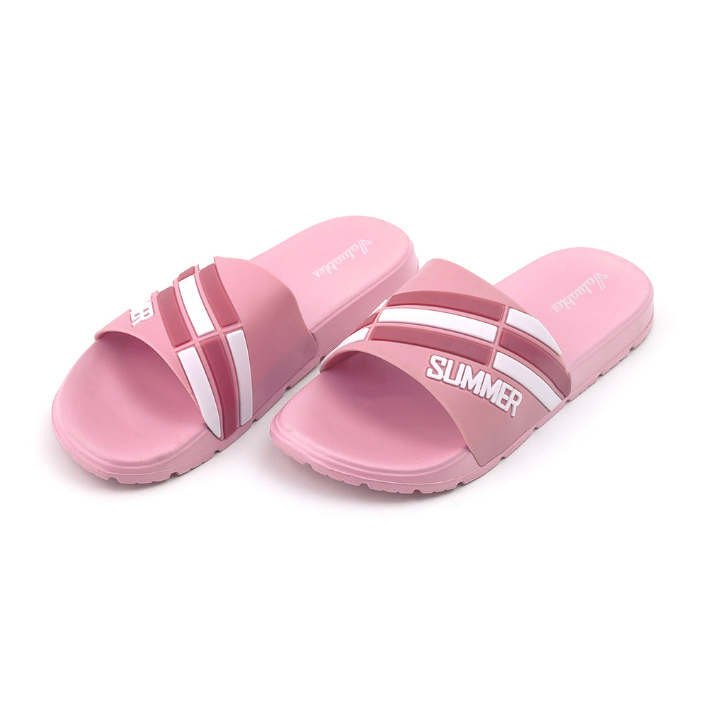 Valuable Women's Open-toe Slider - Pink, Women Slippers, Chase Value, Chase Value