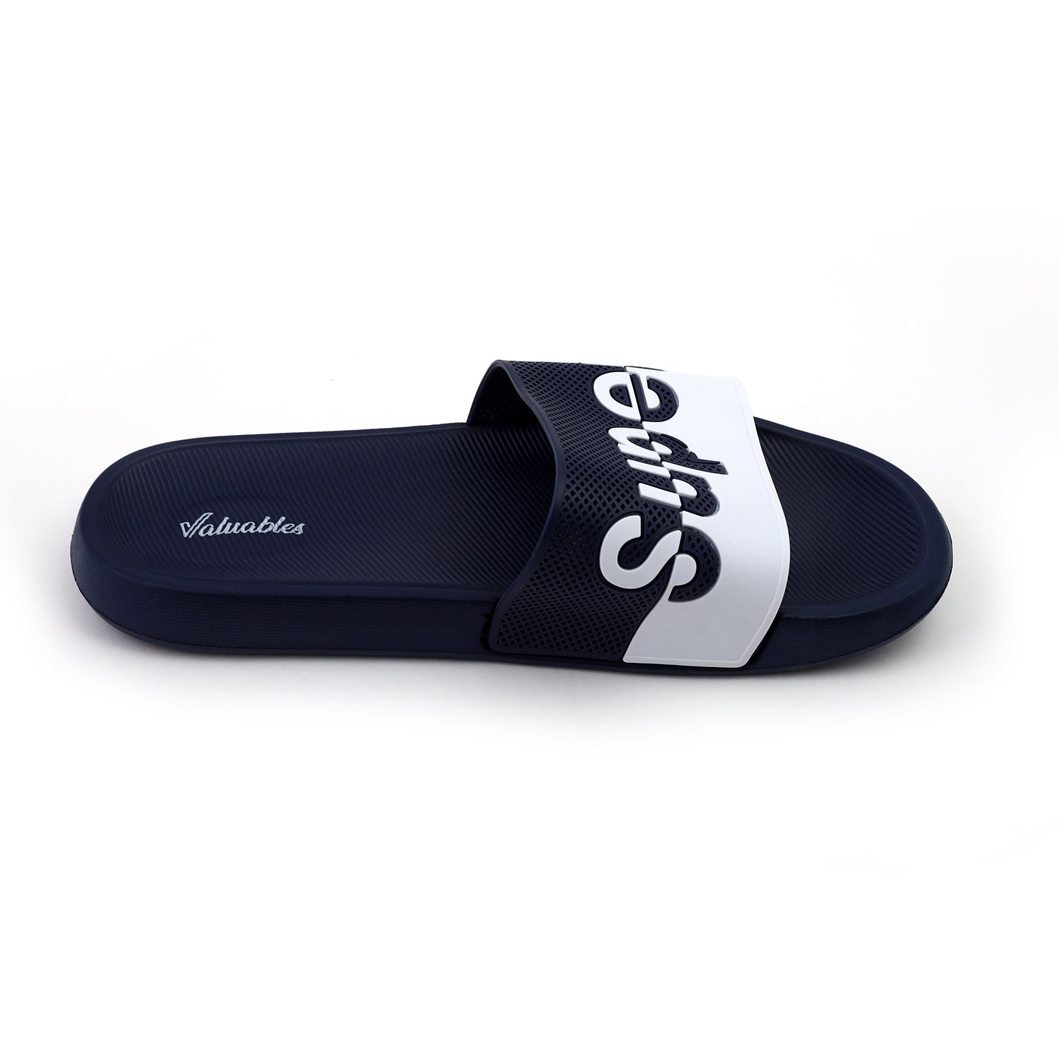 Valuable Open-toe Men's Slider - Navy Blue, Men's Slippers, Chase Value, Chase Value