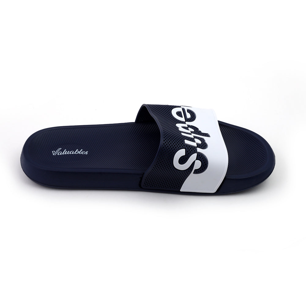 Valuable Open-toe Men's Slider - Navy Blue, Men's Slippers, Chase Value, Chase Value