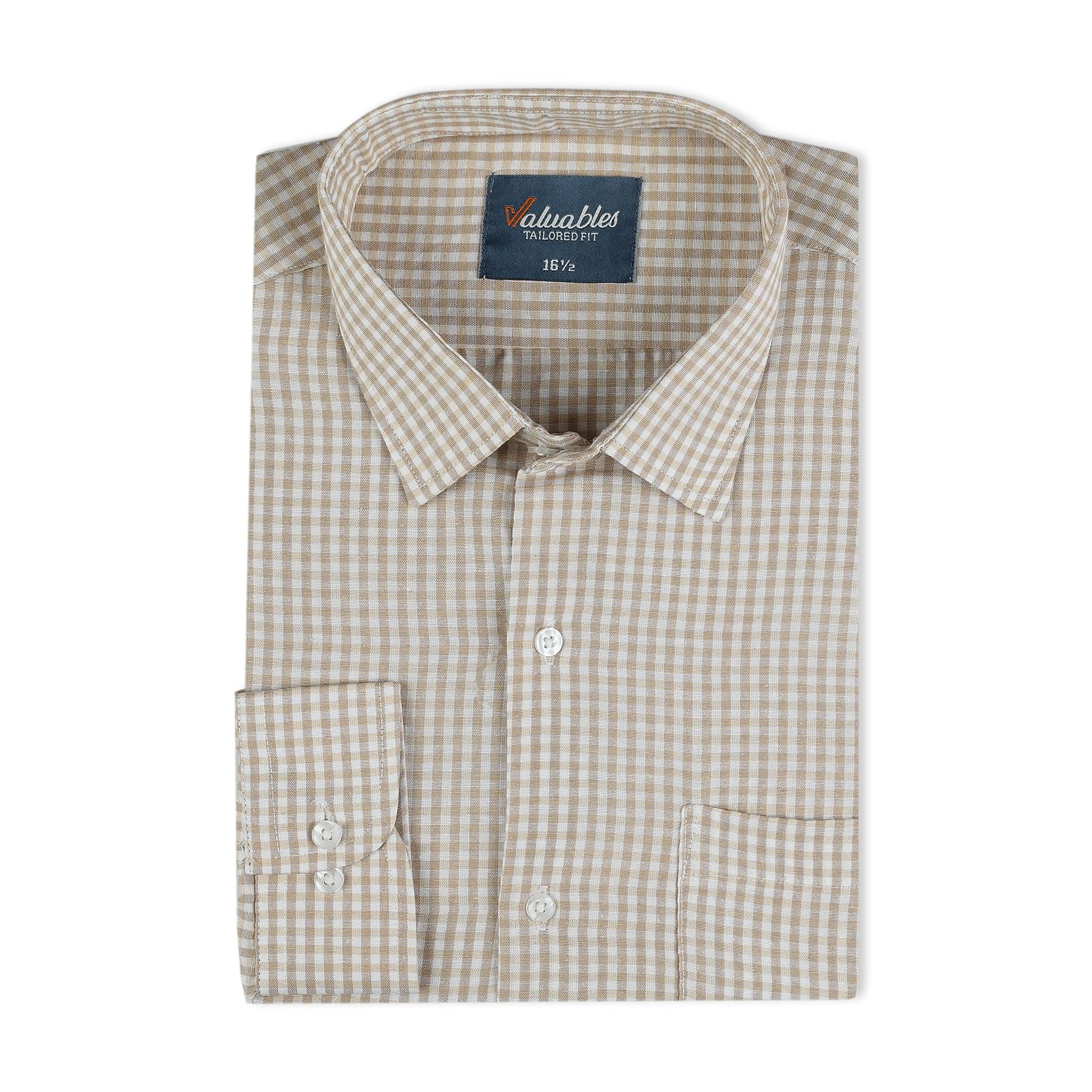 Valuable Men's Formal Check Shirt, Men's Shirts, Chase Value, Chase Value