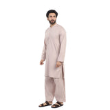 Men's Slim Fit Kurta Shalwar - Brown, Men's Shalwar Kameez, Chase Value, Chase Value