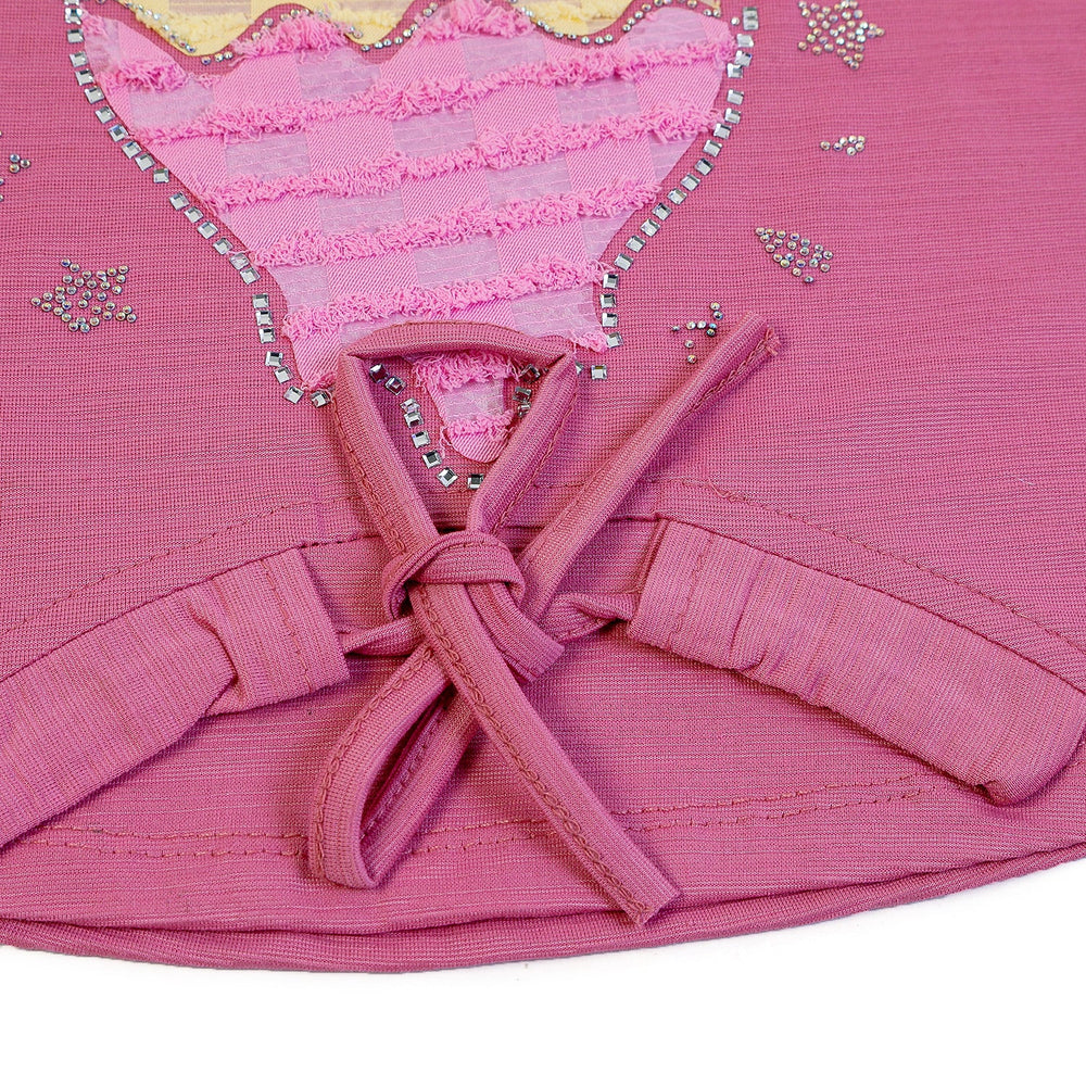 Girls Tight Half Sleeves Suit - Pink, Girls Suits, Chase Value, Chase Value