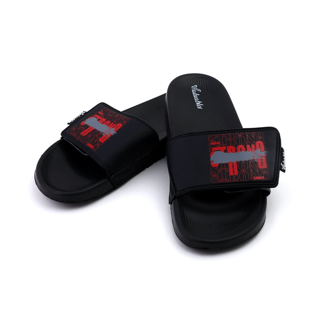 Valuable Open-toe Men's Slider - Black, Men's Slippers, Chase Value, Chase Value