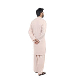 Men's Slim Fit Kurta Shalwar Suit - Almond, Men's Shalwar Kameez, Chase Value, Chase Value