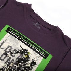Eminent Boys Full Sleeves T-Shirt - Purple