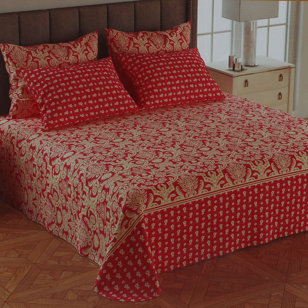 Double Size Bedsheet 5pcs Set  - Multi Color, Double Size Bed Sheet, Chase Value, Chase Value
