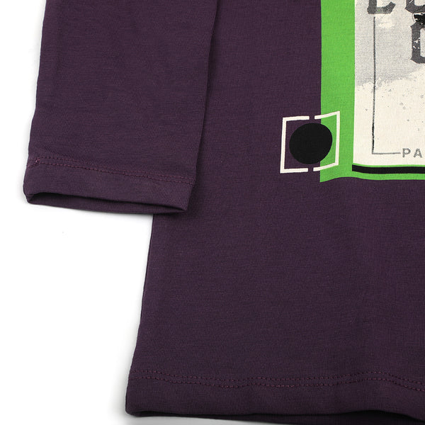 Eminent Boys Full Sleeves T-Shirt - Purple