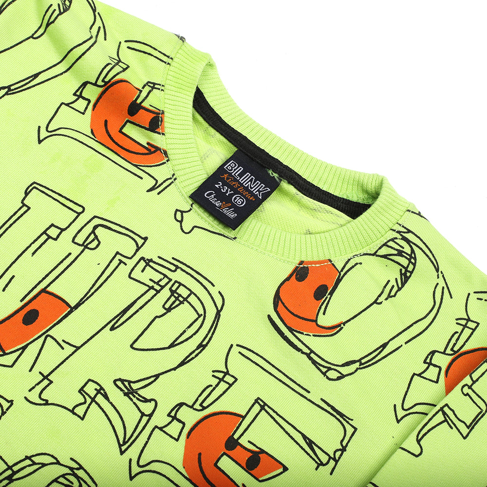 Boys Full Sleeves T-Shirt - Green, Boys T-Shirts, Chase Value, Chase Value