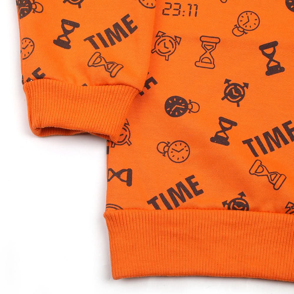 Boys Hoodie T-Shirt - Orange, Boys Hoodies & Sweat Shirts, Chase Value, Chase Value