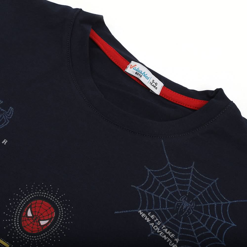 Boys Half Sleeves T-Shirt - Navy Blue, Boys T-Shirts, Chase Value, Chase Value