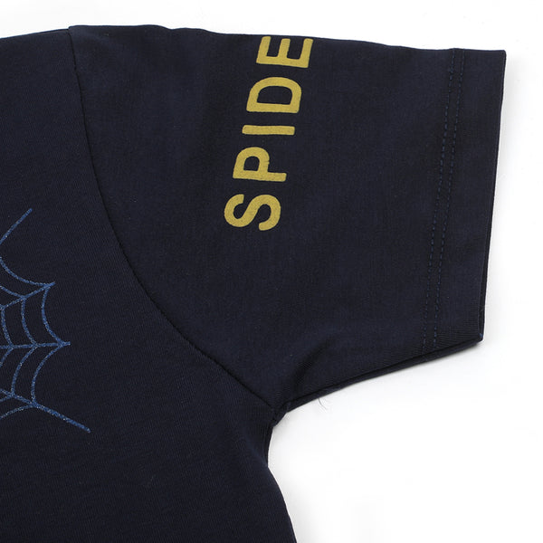 Boys Half Sleeves T-Shirt - Navy Blue