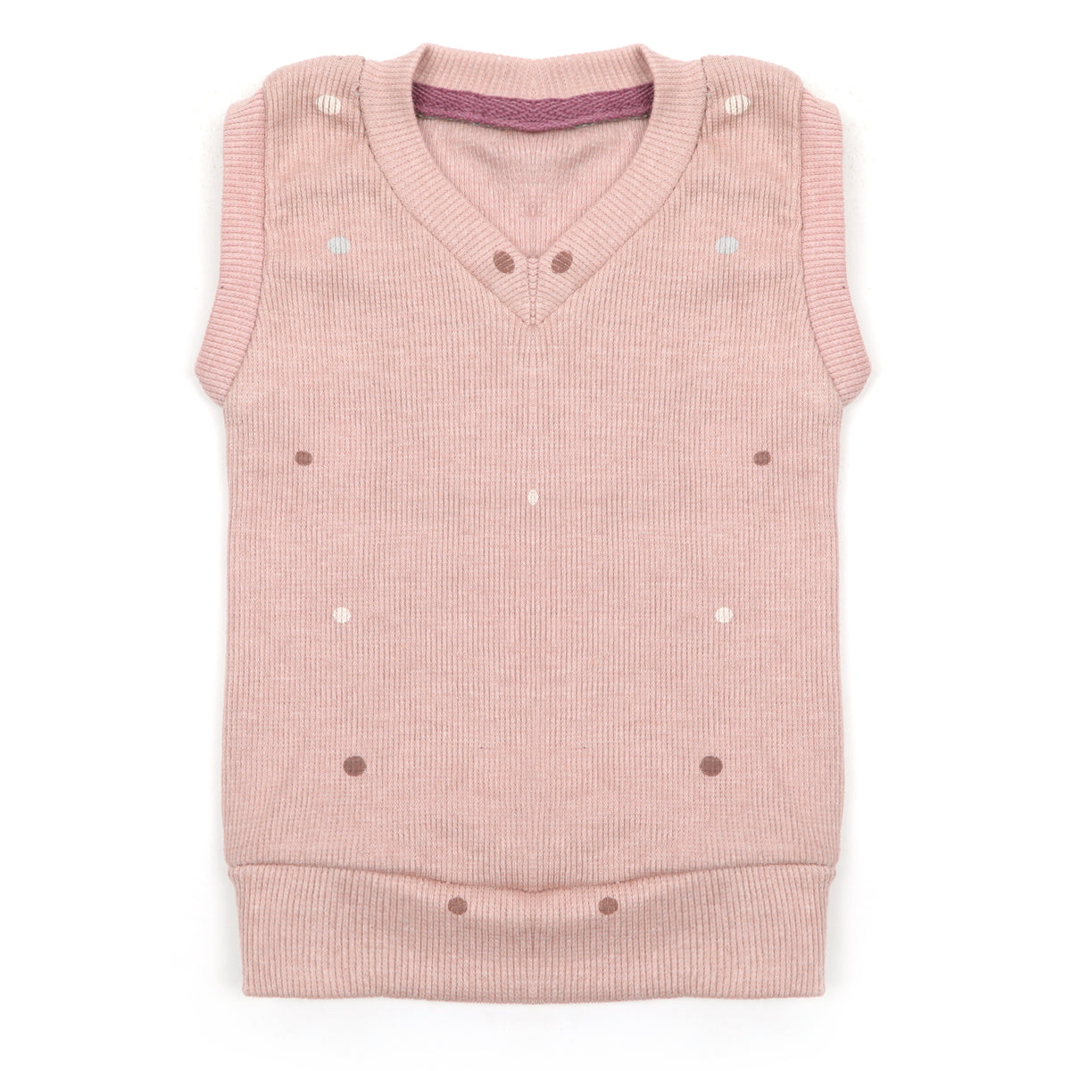 Newborn Girls Sando Sweater - Tea Pink, Newborn Girls Winterwear, Chase Value, Chase Value
