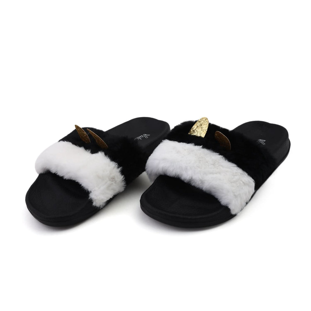 Valuable Women's Open-toe Slider - Black, Women Slippers, Chase Value, Chase Value