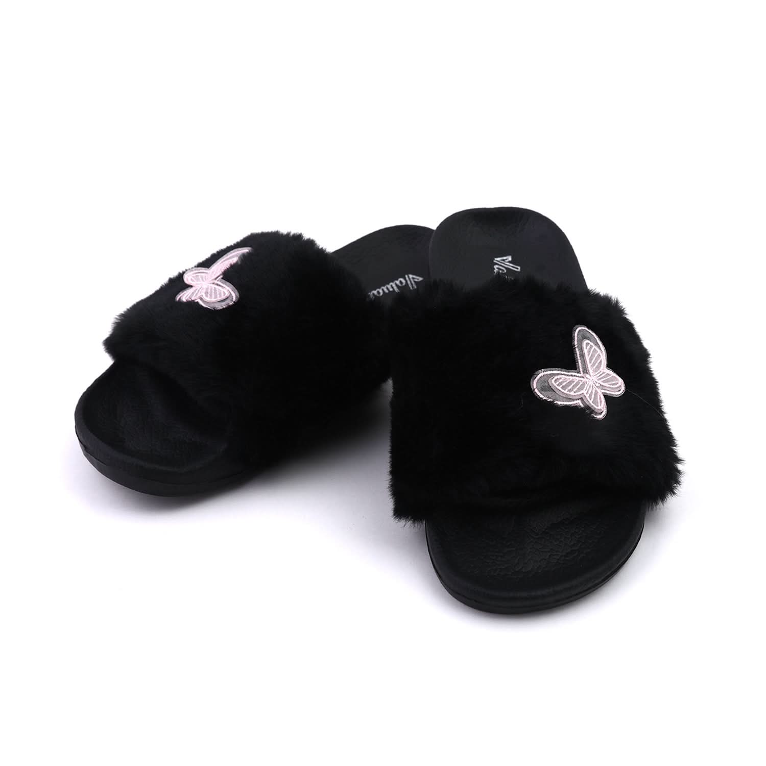 Valuable Women's Open-toe Slider - Black, Women Slippers, Chase Value, Chase Value
