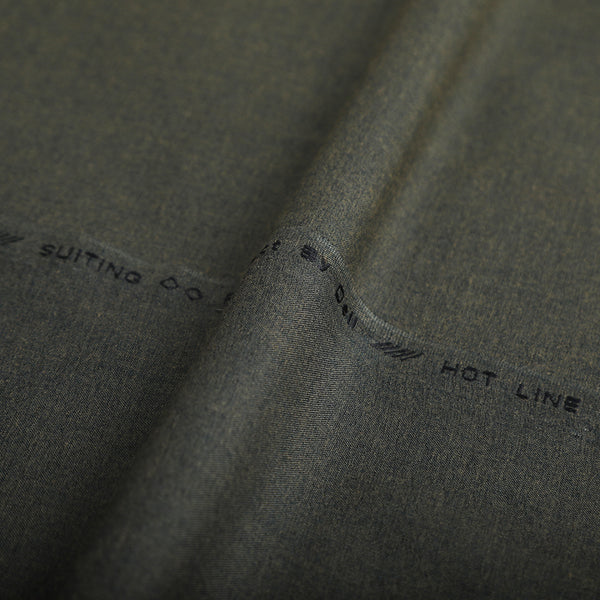 Men's Hame Light Fancy Unstitched Suit - Olive Green, Men's Unstitched Fabric, Chase Value, Chase Value
