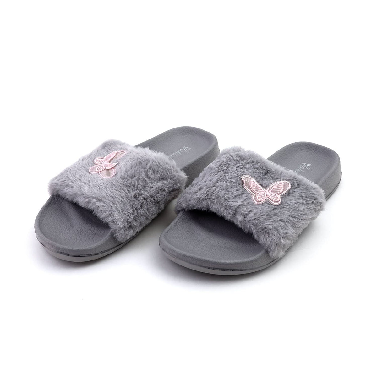 Valuable Women's Open-toe Slider - Grey, Women Slippers, Chase Value, Chase Value