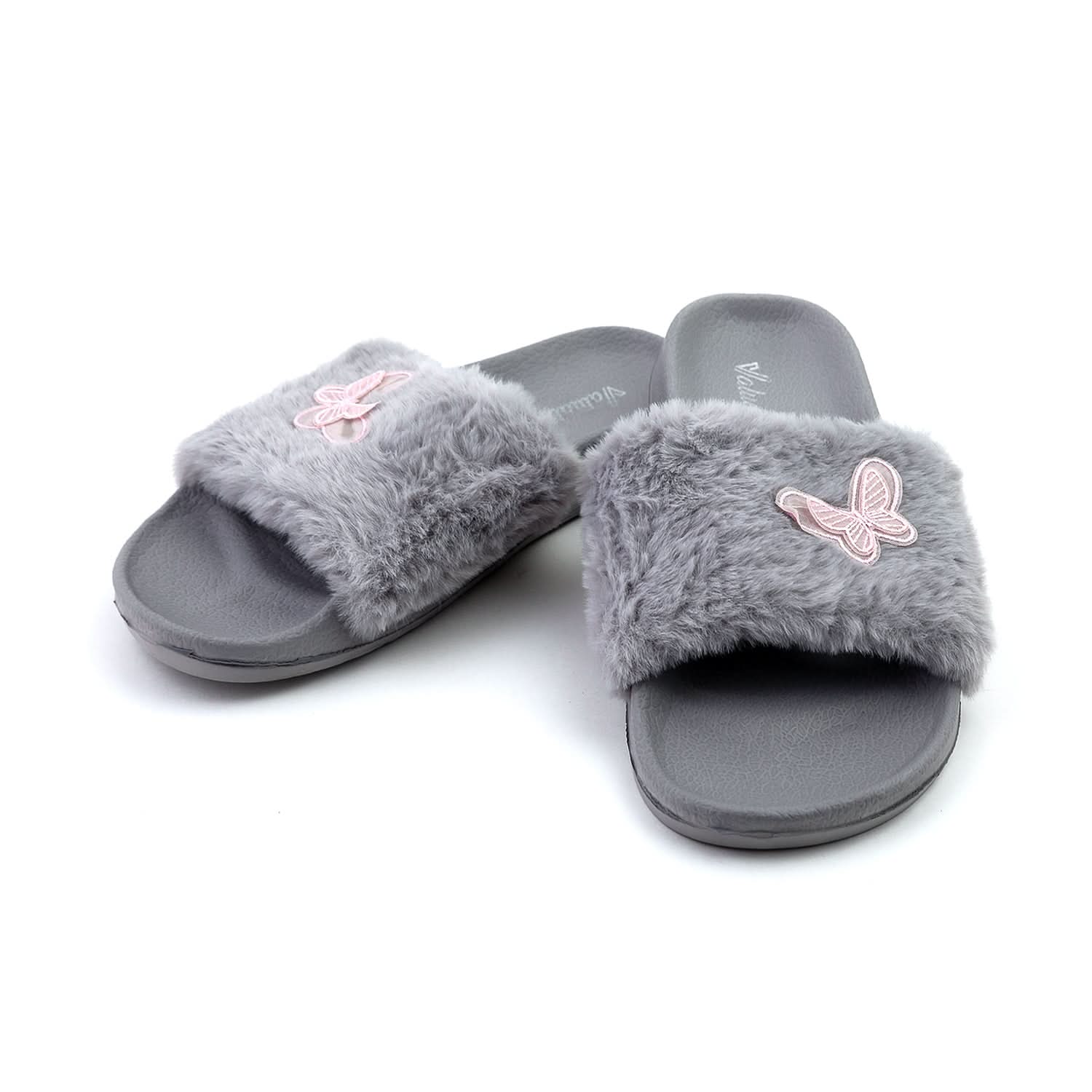 Valuable Women's Open-toe Slider - Grey, Women Slippers, Chase Value, Chase Value
