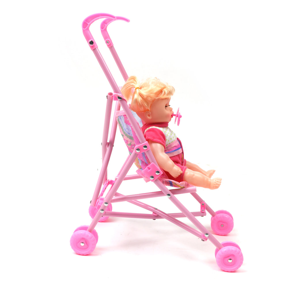Cry Babies Baby Doll Stroller - Pink, Dolls & House, Chase Value, Chase Value