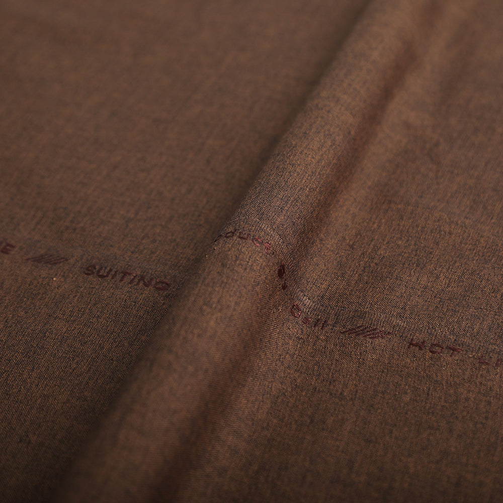 Men's Hame Light Fancy Unstitched Suit - Dark Brown, Men's Unstitched Fabric, Chase Value, Chase Value