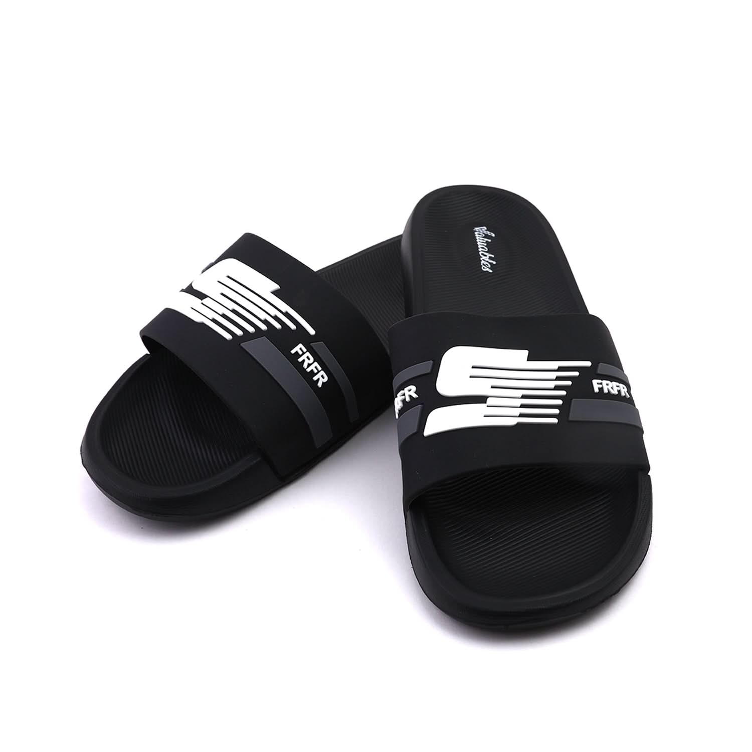 Valuable Open-toe Men's Slider- Black, Men's Slippers, Chase Value, Chase Value
