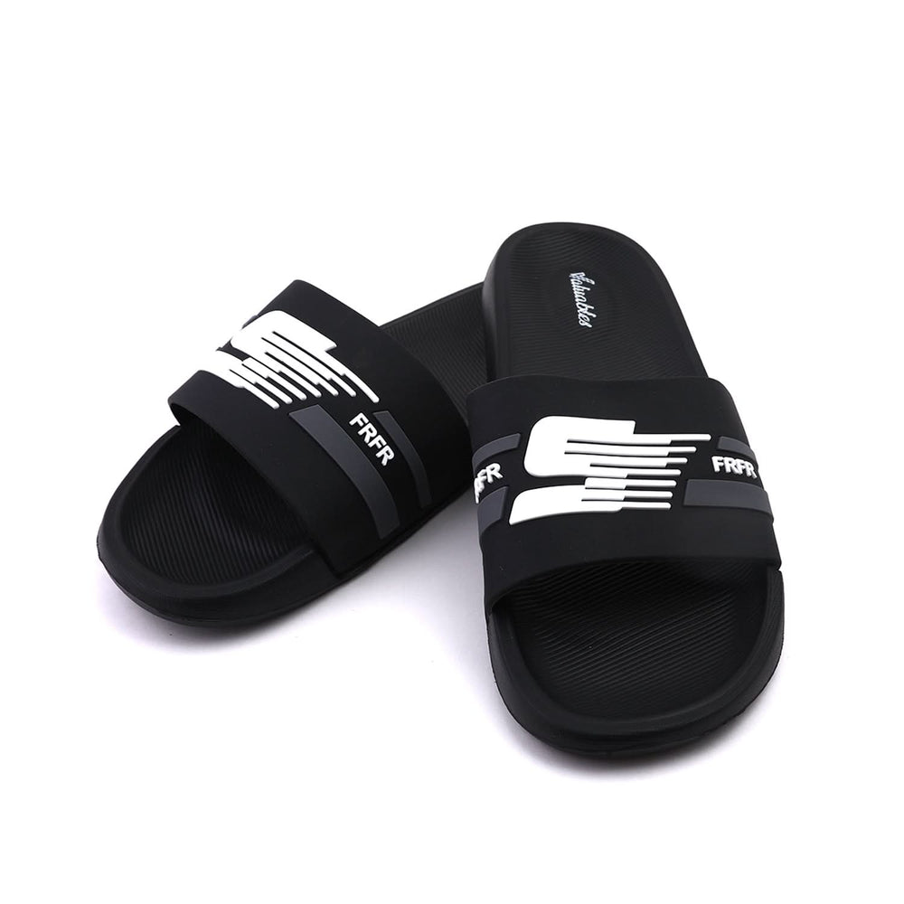Valuable Open-toe Men's Slider- Black, Men's Slippers, Chase Value, Chase Value