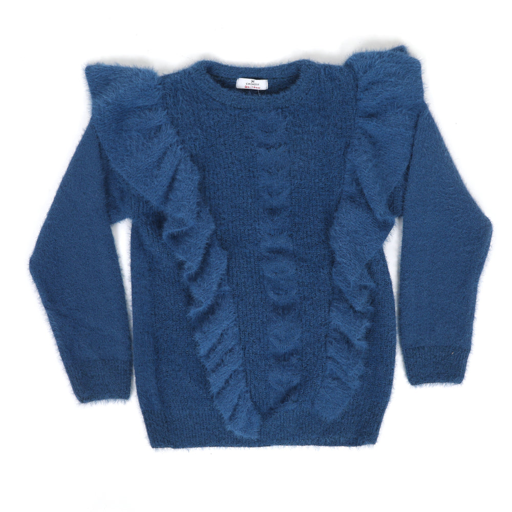 Eminent Girls Full Sleeves Sweater - Royal Blue, Girls Sweaters, Eminent, Chase Value