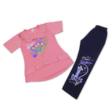 Girls Tight Half Sleeves Suit - Pink, Girls Suits, Chase Value, Chase Value