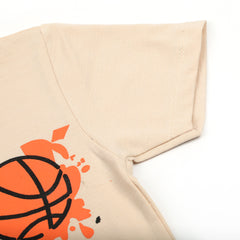 Boys Half Sleeves T-Shirt - Fawn