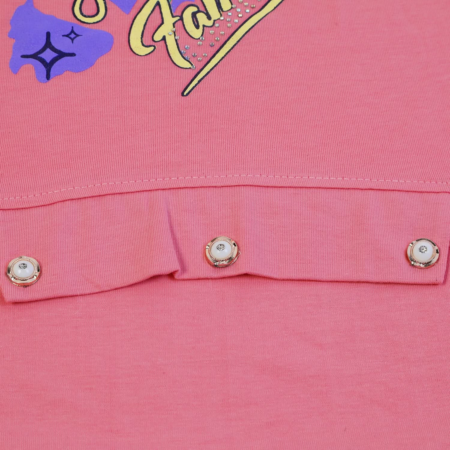 Girls Tight Half Sleeves Suit - Pink, Girls Suits, Chase Value, Chase Value