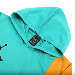 Boys Full Sleeves Hoodie T-Shirt - Sea Green