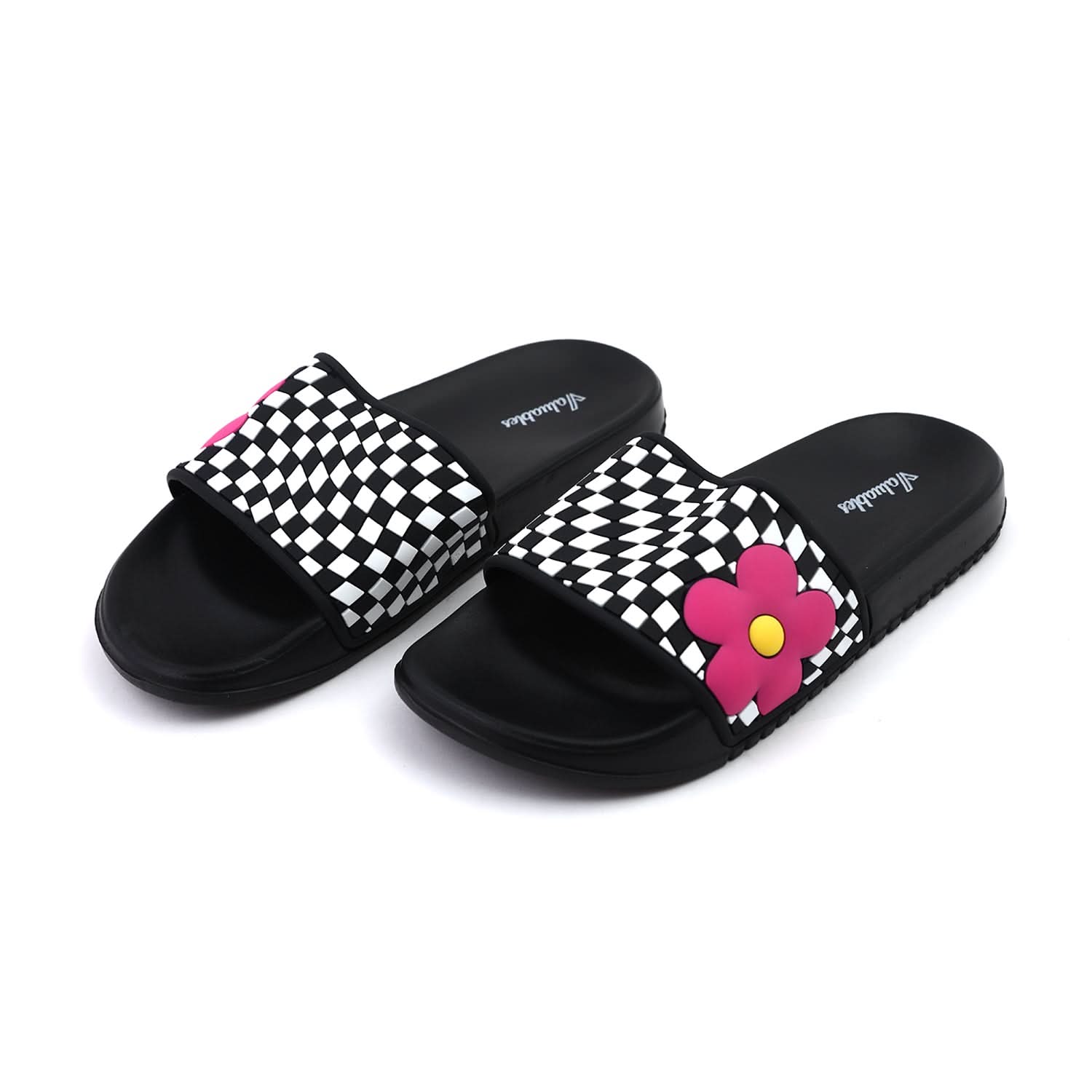 Valuable Women's Open-toe Slider - Black, Women Slippers, Chase Value, Chase Value