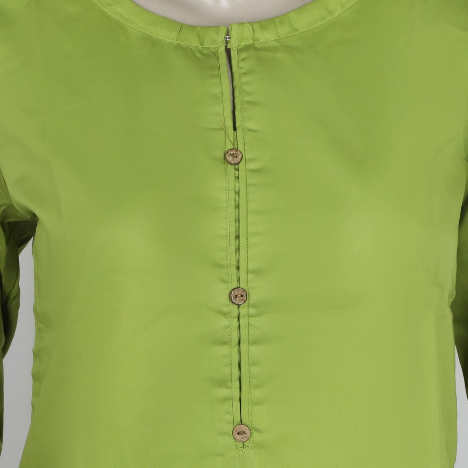 Women's Plain Kurti - Light Green, Women Ready Kurtis, Chase Value, Chase Value