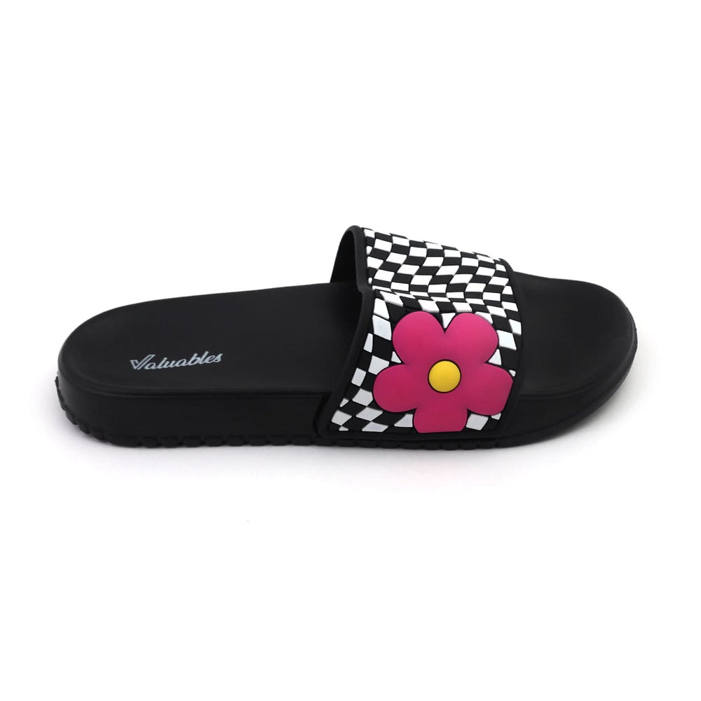Valuable Women's Open-toe Slider - Black, Women Slippers, Chase Value, Chase Value