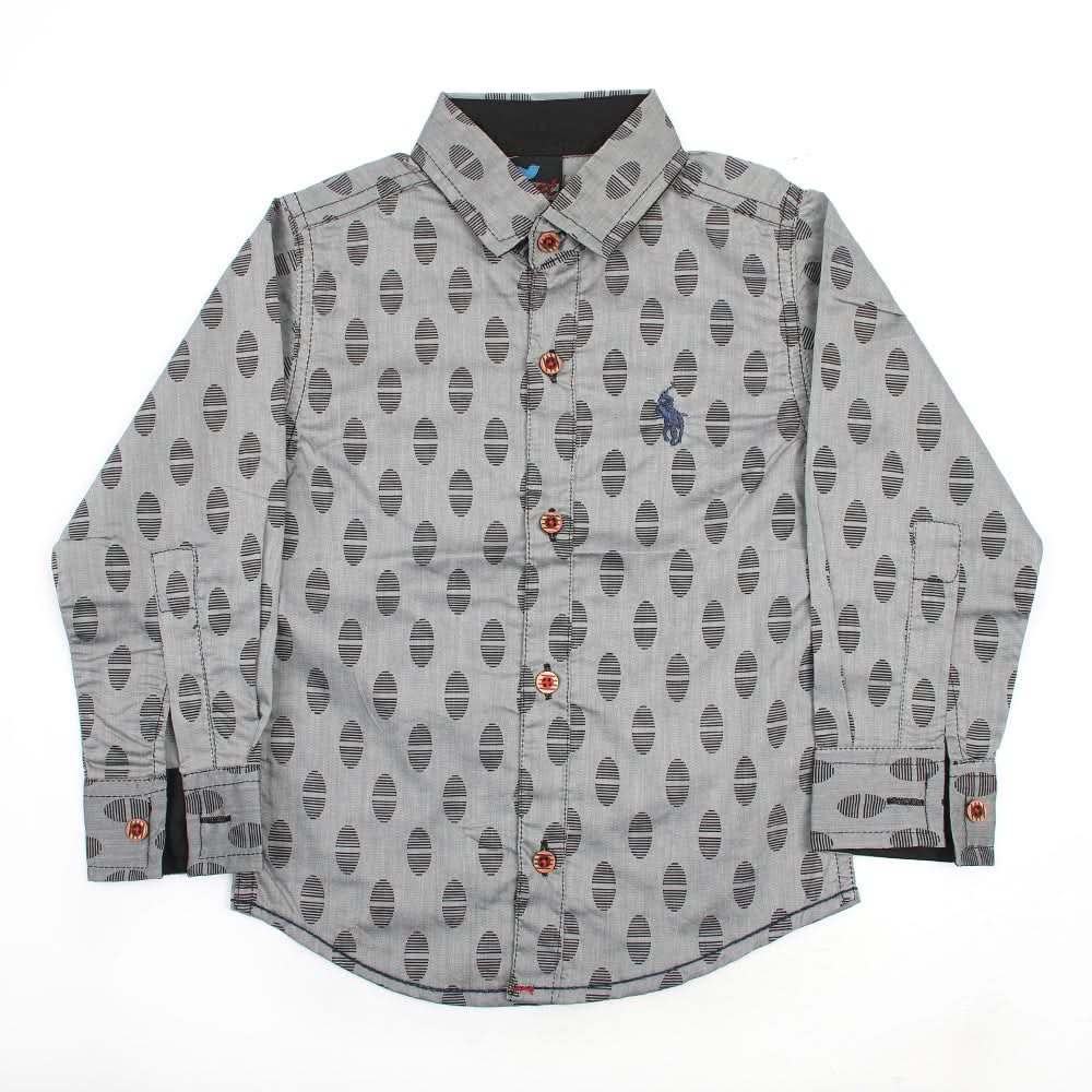 Boys Full Sleeves Shirt - Grey, Boys Shirts, Chase Value, Chase Value