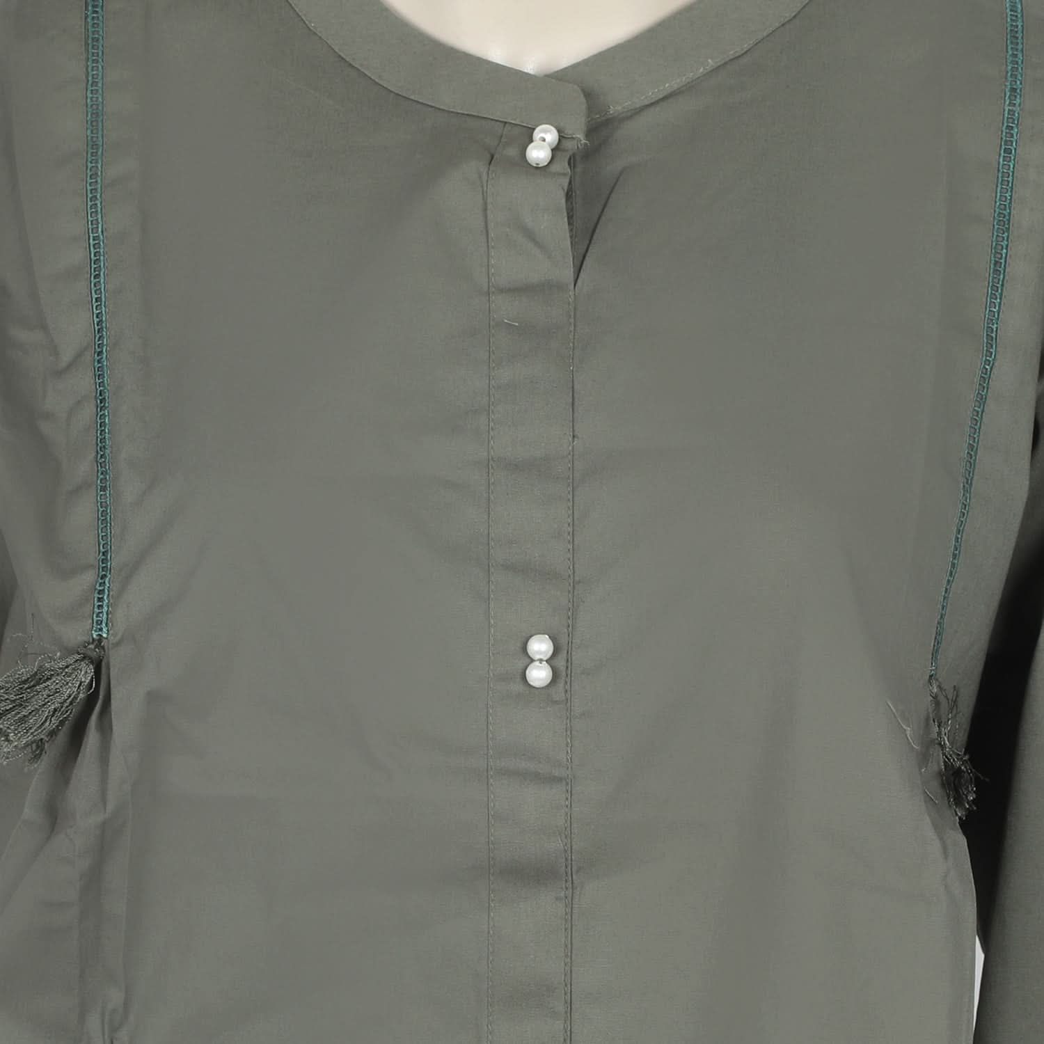 Women's Dyed fancy Kurti - Olive, Women Ready Kurtis, Chase Value, Chase Value