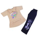 Girls Tight Half Sleeves Suit - Brown, Girls Suits, Chase Value, Chase Value