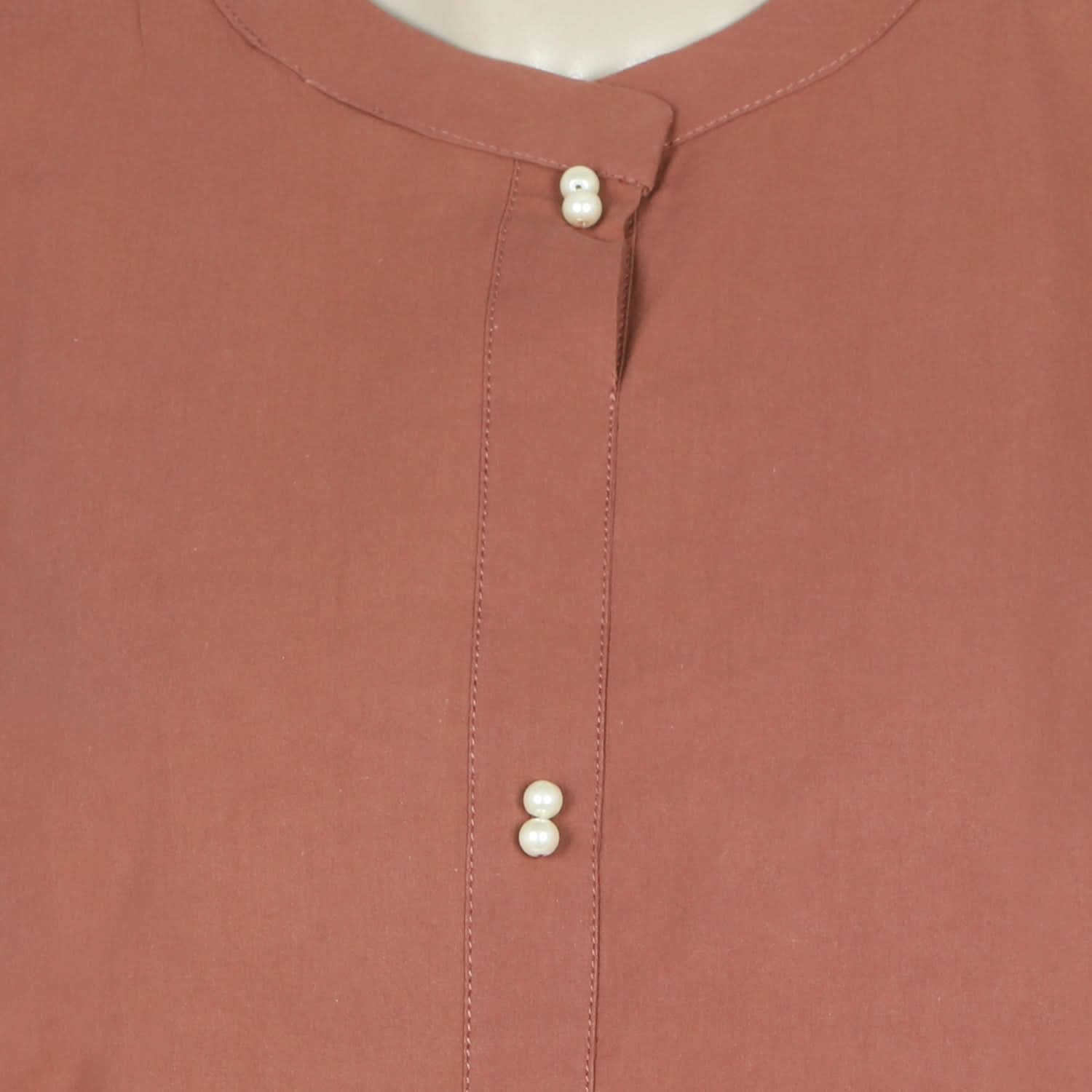 Women's Dyed fancy Kurti - Rust, Women Ready Kurtis, Chase Value, Chase Value
