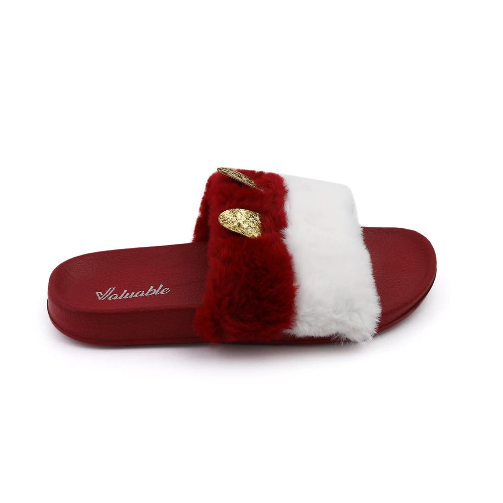 Valuable Women's Open-toe Slider - Red, Women Slippers, Chase Value, Chase Value