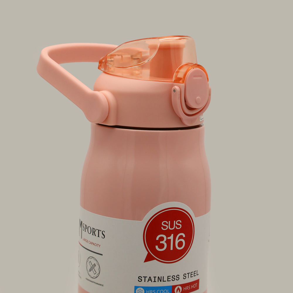 Vacuum Bottle Stainless Steel 100ml - Pink, Water Bottle, Chase Value, Chase Value