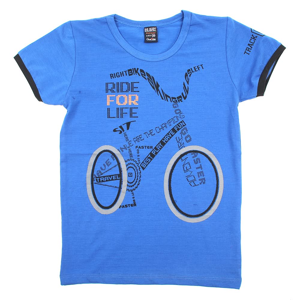 Boys Half Sleeves T-Shirt - Royal Blue, Boys T-Shirts, Chase Value, Chase Value