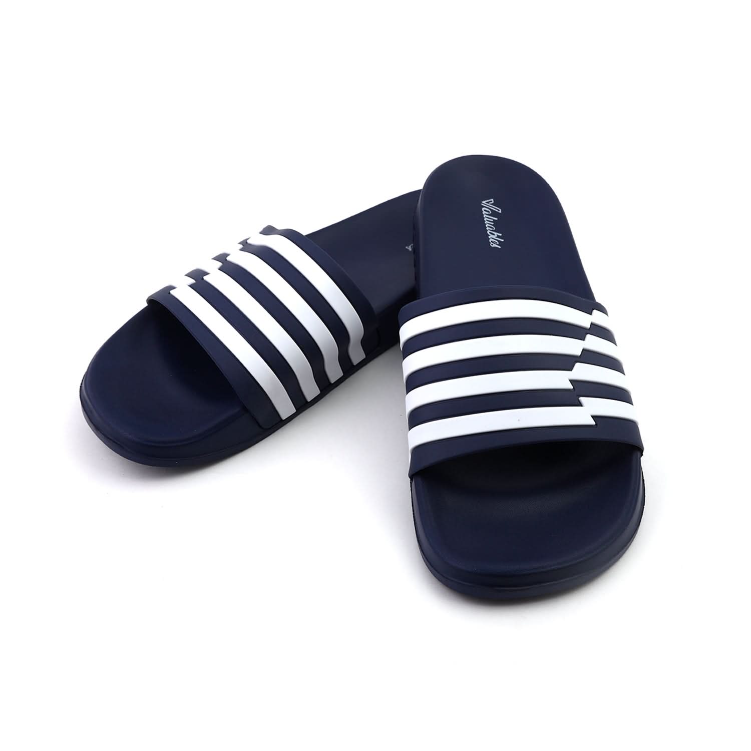Valuable Open-toe Men's Slider - Navy Blue, Men's Slippers, Chase Value, Chase Value